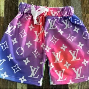 Little boys color scheme swim trunks